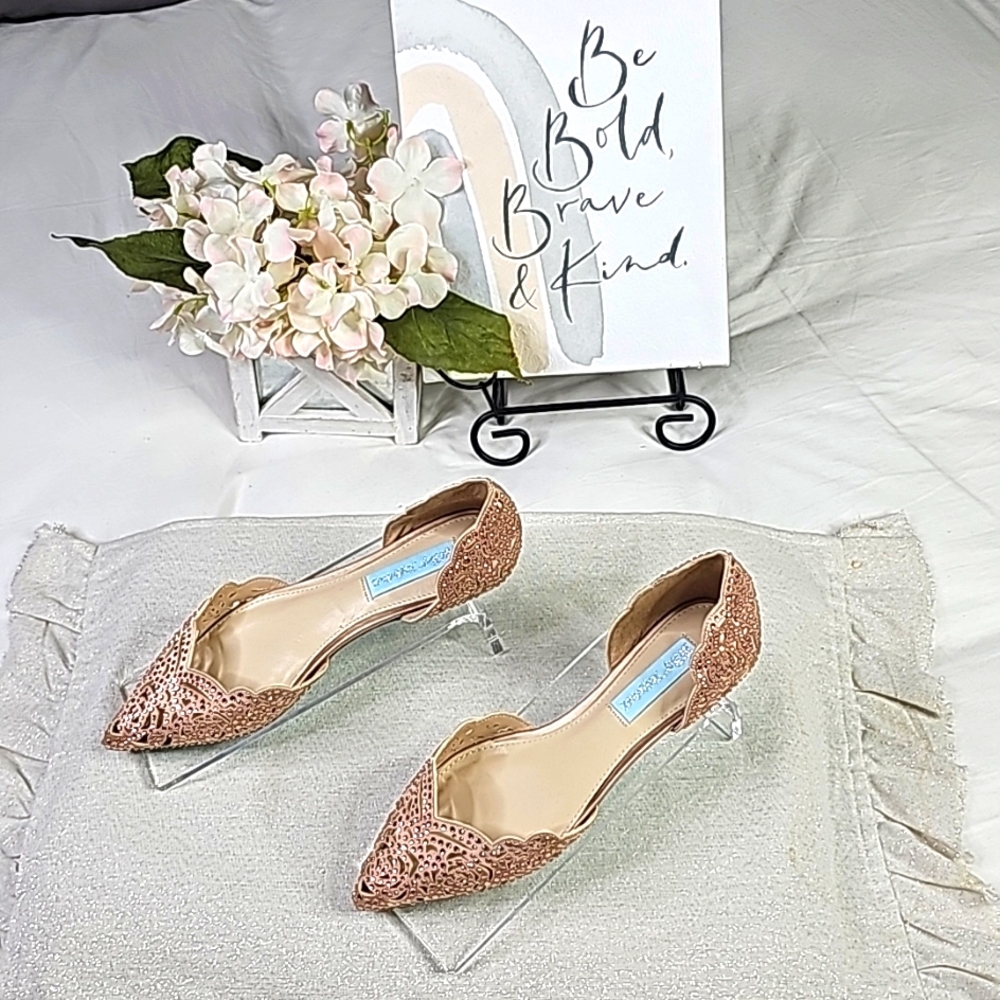 Betsy Johnson Ballerina Flats Elegant Wear Office Wear Career Wedding - Picture 4 of 15